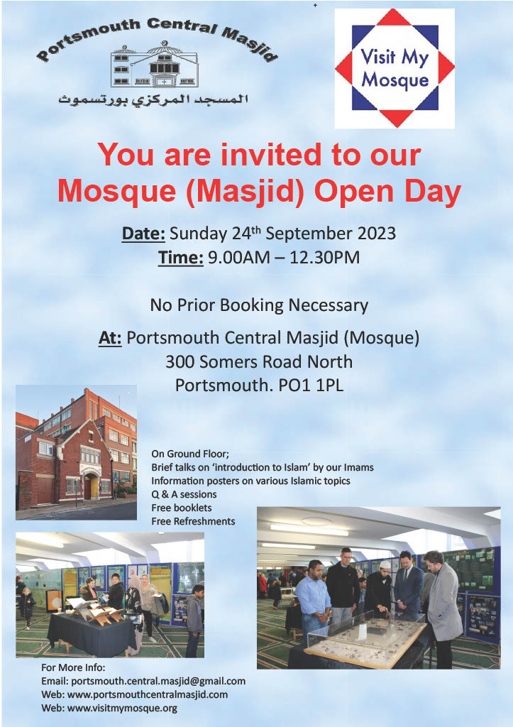Mosque Open Day 2023 Invitation